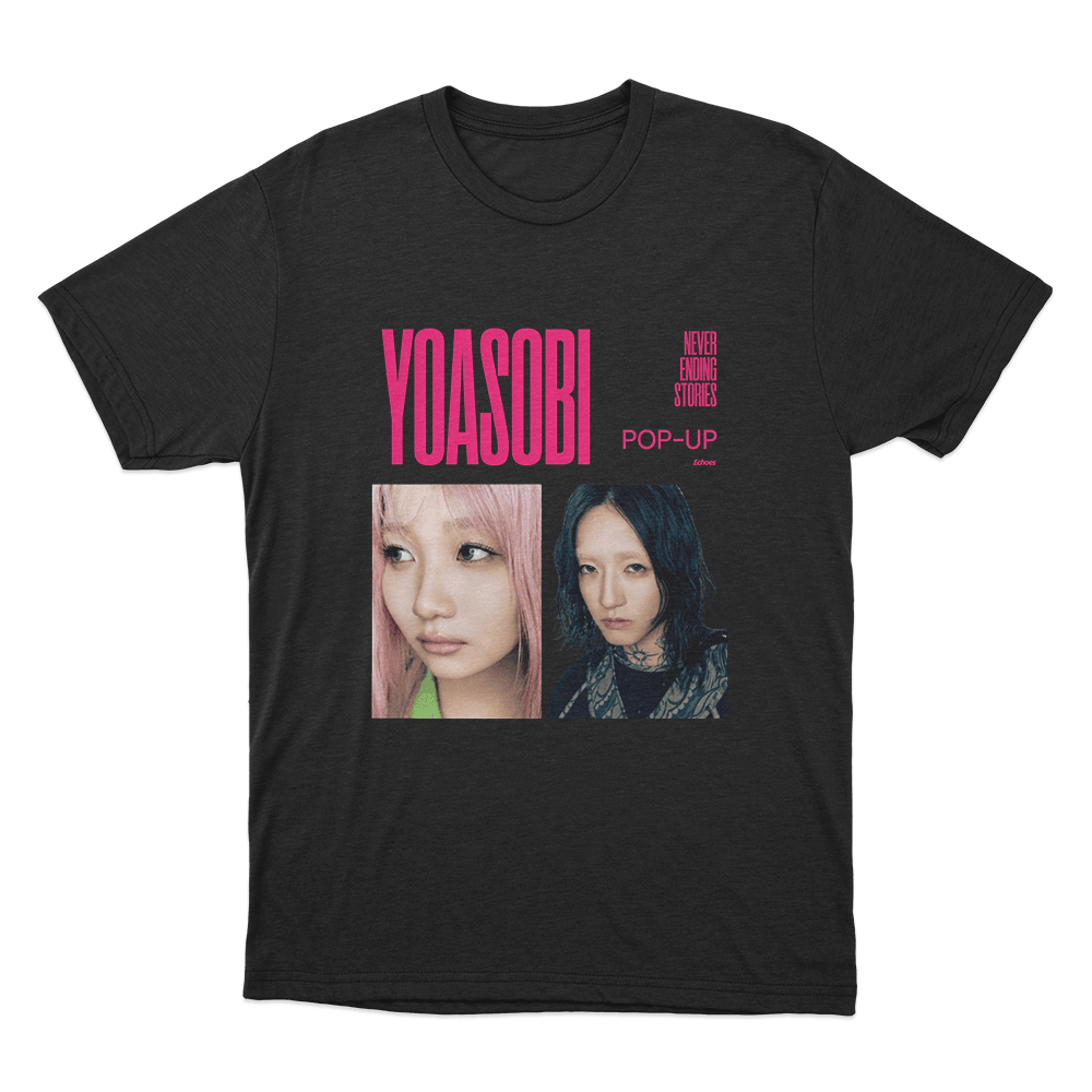 Yoasobi Never Ending Stories Tour Poster Unisex T Shirt Black Yoasobi Never Ending Stories Tour Poster Unisex T Shirt Black