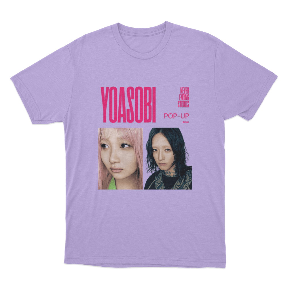 Yoasobi Never Ending Stories Tour Poster Unisex T Shirt Purple Yoasobi Never Ending Stories Tour Poster Unisex T Shirt Purple