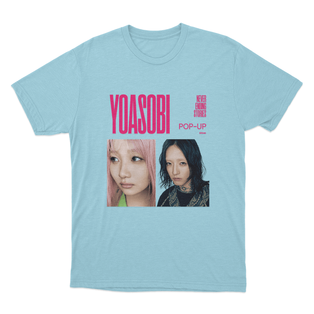 Yoasobi Never Ending Stories Tour Poster Unisex T Shirt Sky Blue Yoasobi Never Ending Stories Tour Poster Unisex T Shirt Sky Blue