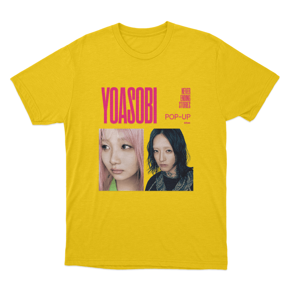 Yoasobi Never Ending Stories Tour Poster Unisex T Shirt Yellow Yoasobi Never Ending Stories Tour Poster Unisex T Shirt Yellow
