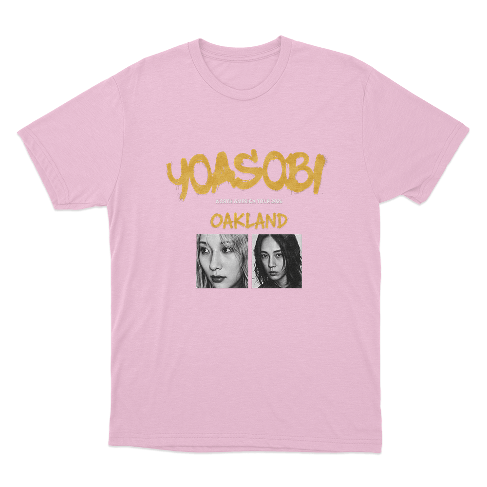 Yoasobi North America Tour Oakland Unise T Shirt Pink Yoasobi North America Tour Oakland Unise T Shirt Pink