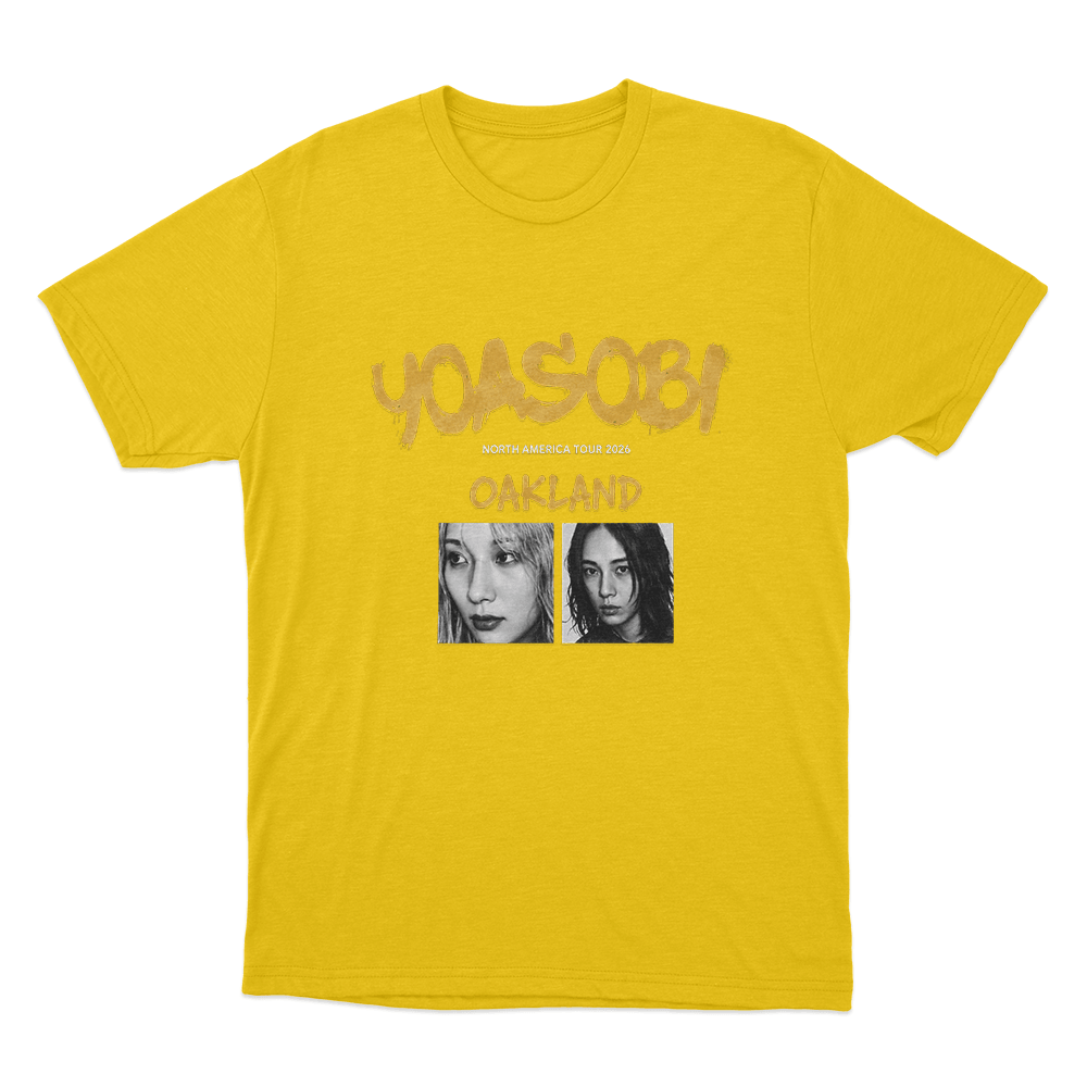 Yoasobi North America Tour Oakland Unise T Shirt Yellow Yoasobi North America Tour Oakland Unise T Shirt Yellow