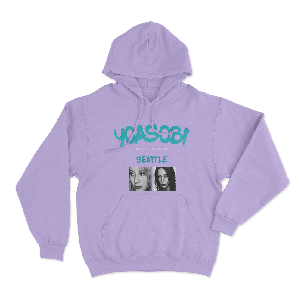 Yoasobi North America Tour Seattle Unise Hoodie Purple Yoasobi North America Tour Seattle Unise Hoodie Purple