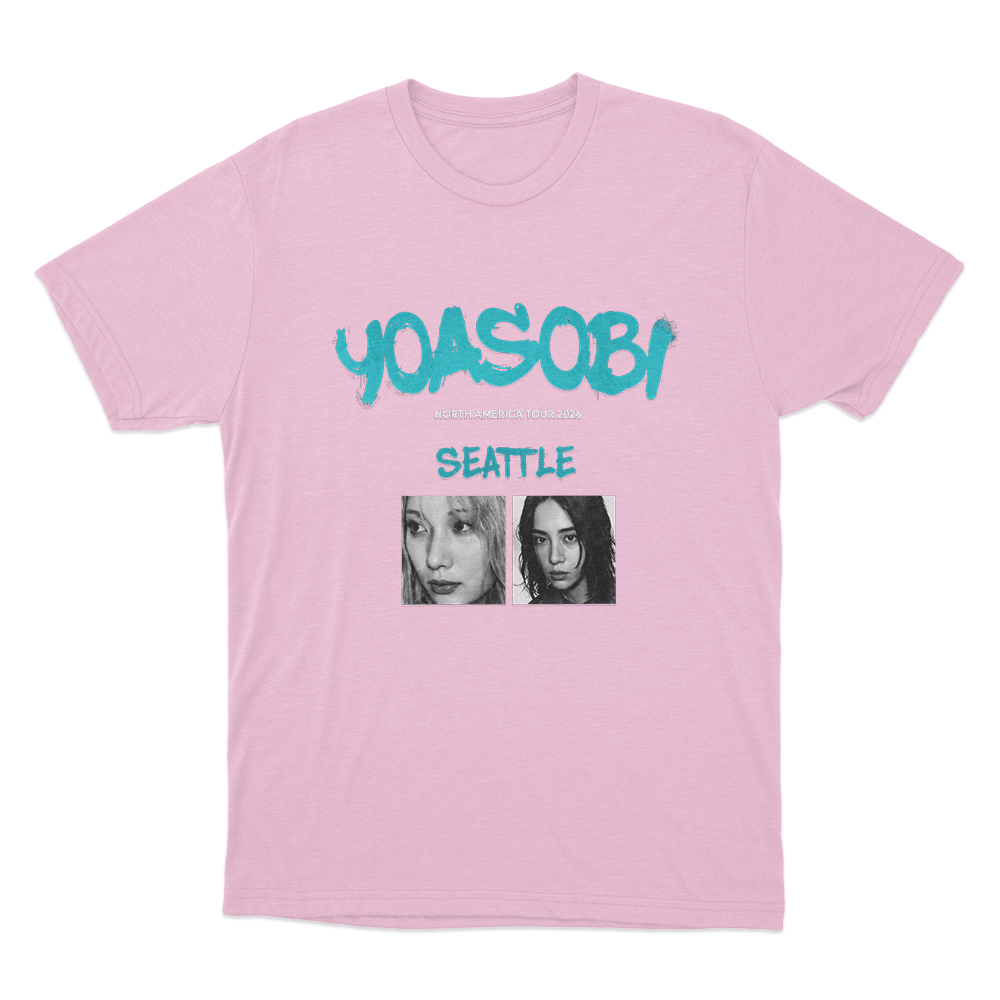 Yoasobi North America Tour Seattle Unise T Shirt Pink Yoasobi North America Tour Seattle Unise T Shirt Pink