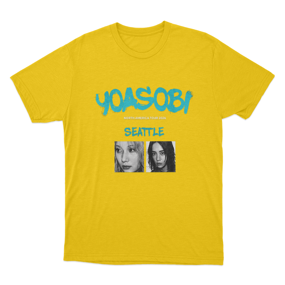 Yoasobi North America Tour Seattle Unise T Shirt Yellow Yoasobi North America Tour Seattle Unise T Shirt Yellow